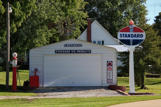 Former gas station, Stanton, Iowa